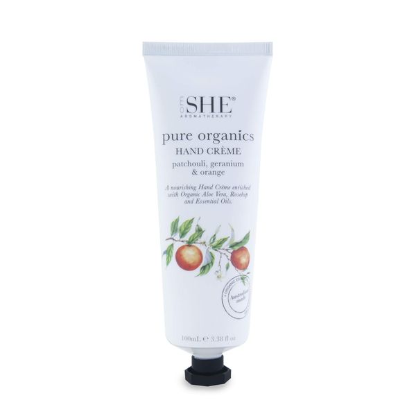 Om She Aromatherapy Pure Organics Hand Creme - Palmarosa, Bergamot & Vanilla