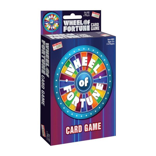 Endless Games Wheel of Fortune Card Game - Faced Paced Competition - Travel Sized Party Game