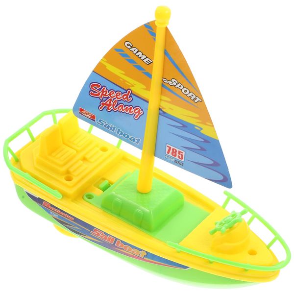 Ipetboom Bath Speed Boat Toy Motor Skills Toy Nativity Toys for Kids Mini Boat Toy Pool Boats for Kids Bathtub Water Toys Kids Bath Toy Kids Bathroom Toy Sports Yacht Toddler Plastic