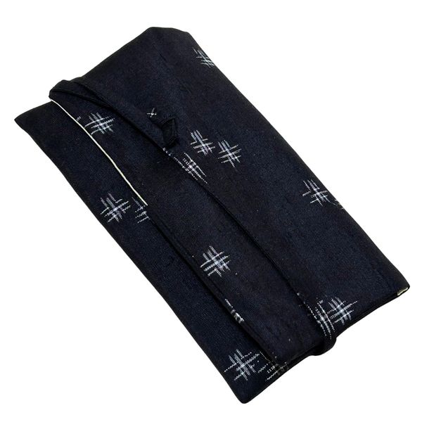 [KISSAKO] Tea Ceremony Kasuri Hand Woven Silk Yarn Dyed Kasuri Tea Ceremony Set, Tea Ceremony Tools, Ren, For Tea Ceremony, Practice Made in Japan