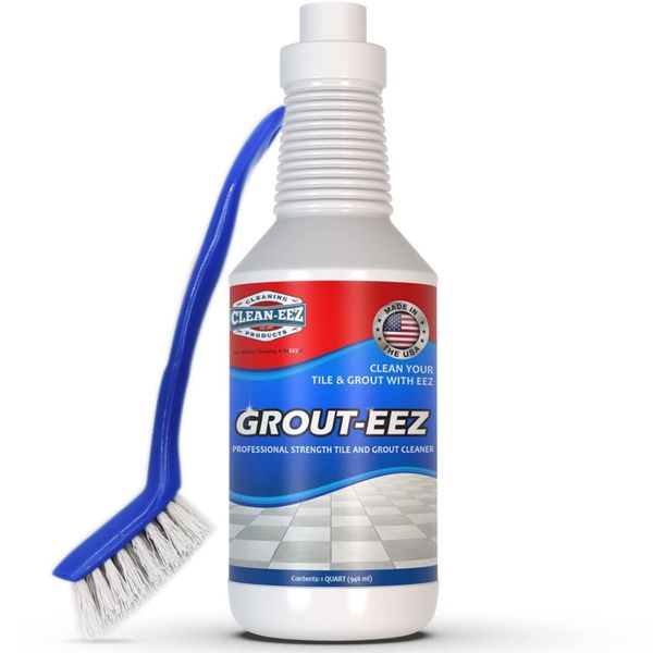 Clean-eez - Grout-eez Super Heavy-Duty Grout Cleaner Easy and Effective. Destroys Dirt and Grime with Ease. Safe for Colored Grout. Single Bottle and Handheld Options Available. 32 Ounce