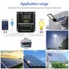 Dual USB 100A MPPT Solar Charge Controller 12V 24V 36V 48V PV Battery Regulator
