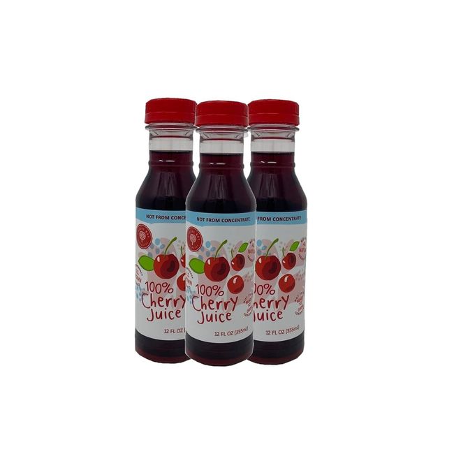 Cherry Bay Orchards Montmorency Tart Cherry Juice - (3 pack - 12oz Bottles) -