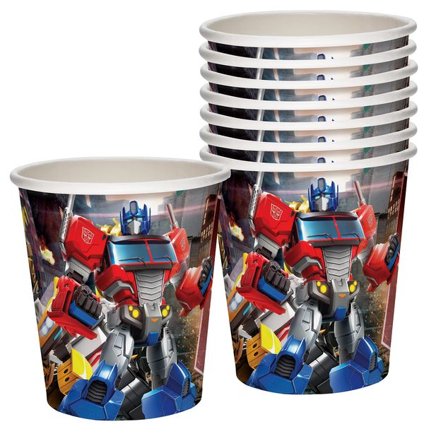 Treasures Gifted Transformers Cups 24ct - 9oz Transformers Party Cups Autobots - Transformers Party Supplies - Transformers Birthday Party Supplies - Transformers Birthday Decorations