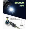 9005 HB3 LED Headlight High Beam Bulb Lamp Replace Kits 6000K White Headlamp,2pc