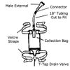 Complete Kit Urinary Incontinence One-Week, 7-Condom Catheters Self-Seal External 29mm (Medium), + Premium Leg Bag 1000ml Tubing, Straps & Fast and Easy Draining. by SPIRIT UltraFlex