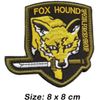 ulricar Metal Gear Fox Hound Special Force Logo Iron on Embroidered Cloth Patch Foxhound Metal Gear Solid Tactical Patch with Hook & Loop