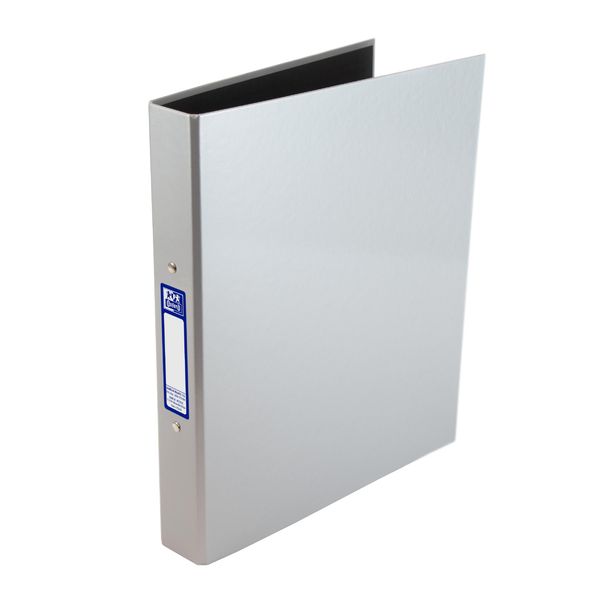 Oxford Premium A4 Ring Binder, Silver Single Folder, 25mm Capacity