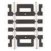 Code 100 Nickel Silver 1.5" Straight Snap-Track HO Scale Atlas Trains