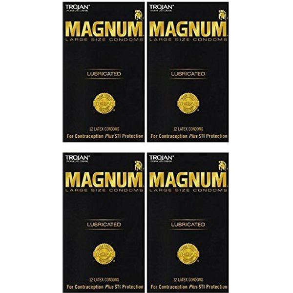 MAGNUM Lubricated Condoms, Large - (48 Count)