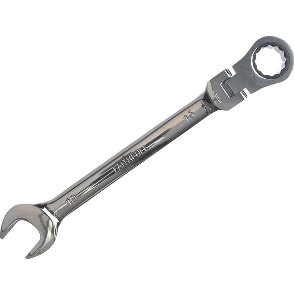 Faithfull SPARAT19 Flex Head Ratchet Combination Spanner