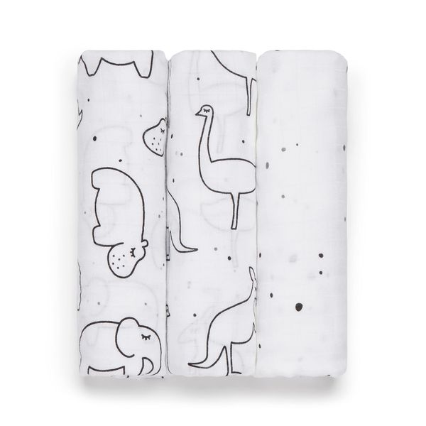 Panda Bamboo Baby Muslins (Swaddles, Freckles)