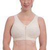 ENELL Women's Lite Full Coverage Sports Bra (101),4,Ecru