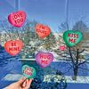 Candy Heart Clings Party Accessory (1 count) (23/Sh)