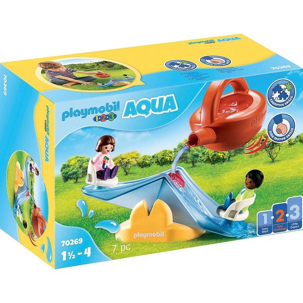 Playmobil 1.2.3 Aqua Water Seesaw with Watering Can