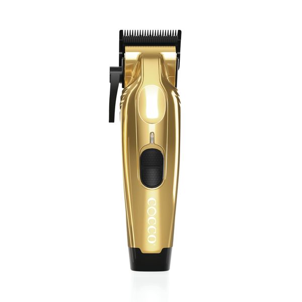 Cocco® Veloce Pro Clipper | CVPC Collection | Digital Gap™ Ambassador Graphene Blade, High-Torque DC Motor, All-Metal, Cordless (Gold)