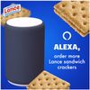 Lance Sandwich Crackers, Made with Whole Grain Crackers, Peanut Butter, 8 Individual Packs