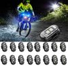 16 Pcs Wireless RGB LED Flashing Light Strobe Lights Rechargeable Remote Control