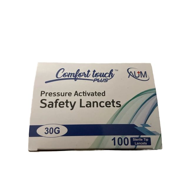 Lancets 30G Pressure Activated 100-ct Exp 2028 Easy Use Aum