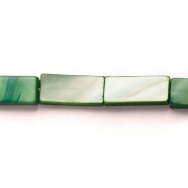 Mint Cream Pearls Shell Beads Mother Pearl Flat Rectangle Shell Beads Size:16x7mm