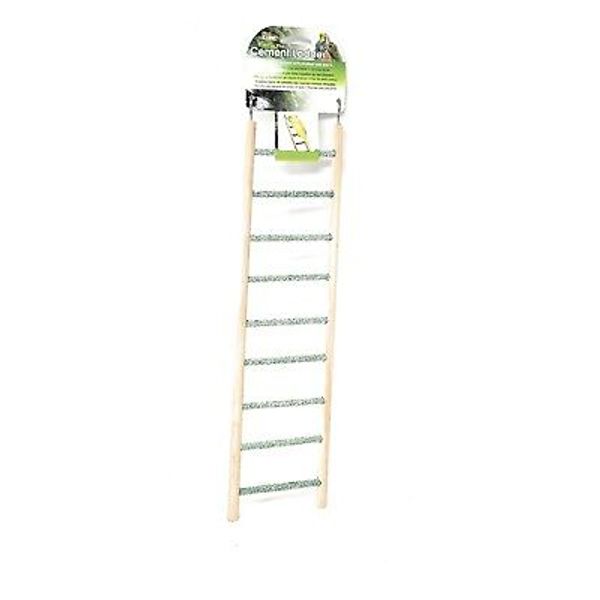 Penn-Plax Bird-Life Trimmer Plus Cement & Wood 9 Step Ladder (BA243) – Cement