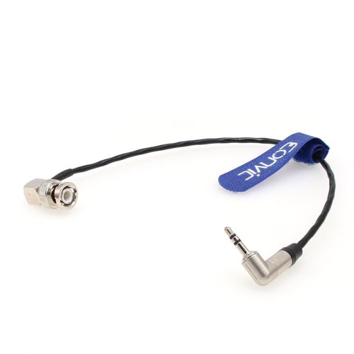 Eonvic Tentacle Sync 3.5mm TRS to BNC Timecode Cable for Canon EOS C300/500 Sony F55/ Amira/Zoom F8 Camera,30CM