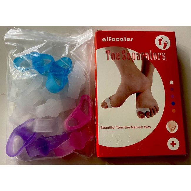 6 Pairs Silicone Toe Separators