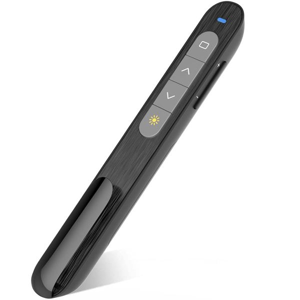 Presentation Clicker for PowerPoint Remote, Hyperlink Volume Wireless Presenter Remote Presentation Pointer, USB Presentation Remote Slide Advancer PPT Clicker for Computer Laptop Mac