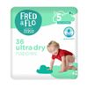 2X Fred & Flo Size 5+ Nappies 36 Pack