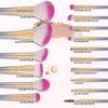 Docolor Makeup Brushes Sets 16piece,Premium Synthetic Professional Makeup Brushes with Rainbow Box,for Face Foundation Blending,Blush,Concealer,Hightlight,Eyeshadow,Eyeline,Lip Brush