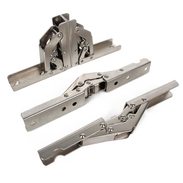 KAFENDA Pack of 2 90 Degree Cabinet Door Hinges, Folding Hinges for Desktop, 180 Degree Piano Hinges (4 Pieces)