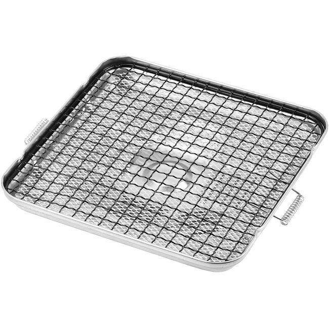 Pearl Metal HB-6043 Hot Grill Square Mochi Ware for Gas Fire