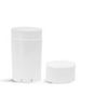 2.650 oz White Lotion bar / Deodorant Tubes - w/caps - 12 SETS