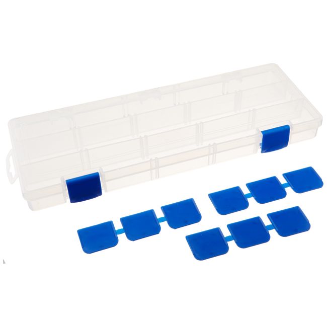 Flambeau 3009 Tuff Tainer See-Through Storage Box, 3 Fixed Compartments, 9 Zerust Dividers