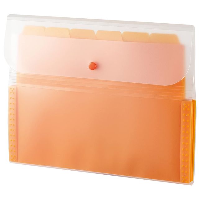 Sekisei ACT-3912 Document File, A4, 13 Pockets, Orange