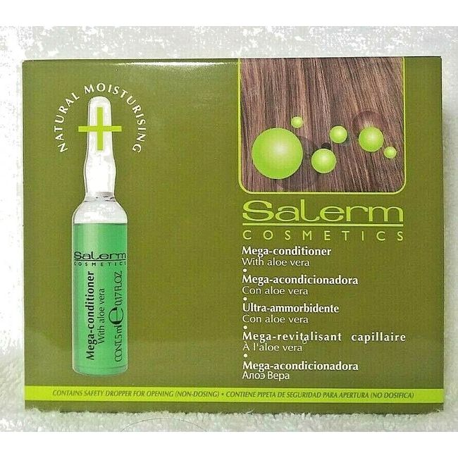 Salerm Cosmetics Mega Conditioner with Aloe Vera (12 x 0.17oz/5ml)