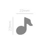 INNSPIRO Eva Foam Punch Musical Note 25mm Die Cutter