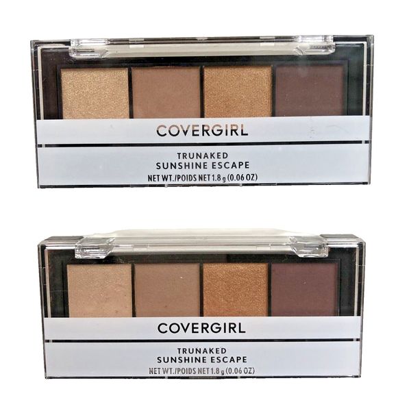 (2) Covergirl TruNaked Quad Eyeshadow Palettes / Sunshine Escape 750 - New