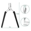 CGBE Cuticle Clipper Cuticle Treatment Professional Cuticle Trimmer Removal Tool Anti-Slip Silicone Handle Medical Grade Stainless Steel Cubical Cutter for Dry Skin (Black)