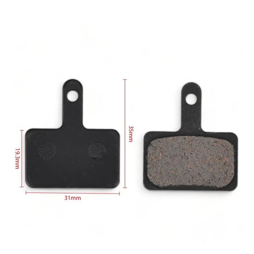 LHAIQQ 1 Pair Brake Pads Compatible with Kaabo Electric Scooter Wolf 11/11+ /X/Pro/King/King GT Mantis Pro 8 10 Compatible with Vsett Zero Hydraulic Semimetal(Color:Semimetal 2 Pairs)