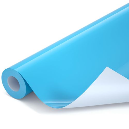 SYCYKA Heat Transfer Vinyl for T-Shirts - Iron on Vinyl,12" x 10ft HTV Vinyl Rolls Compatible for All Cutting Machine,Easy to Cut & Weed for DIY Heat Vinyl Design,DIY Fabrics Party Gifts(Sky Blue)