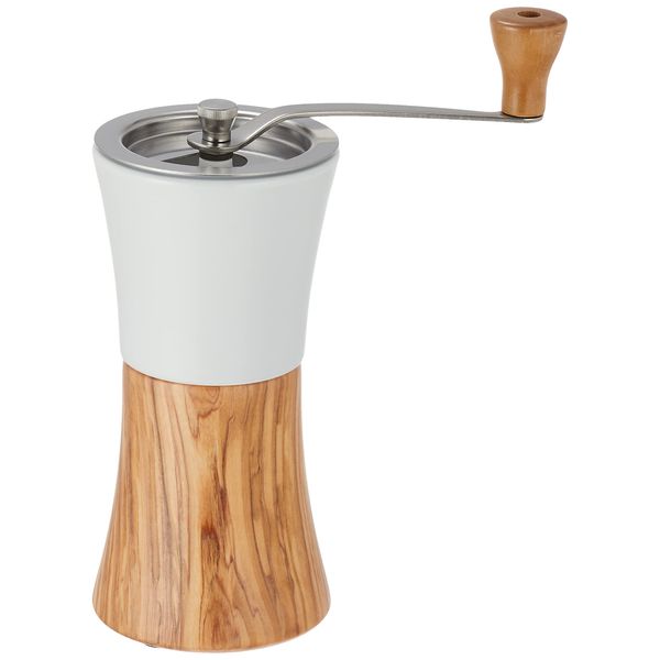 HARIO MCWN-2-OV Ceramic Coffee Grinder, Wood N