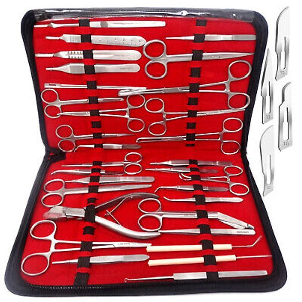 72 PC US Military Field Minor Surgery Surgical Veterinary Dental Instruments Kit