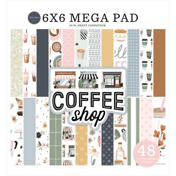 Echo Park Paper Coffee Shop Cardmakers 6X6 Mega Pad, Various