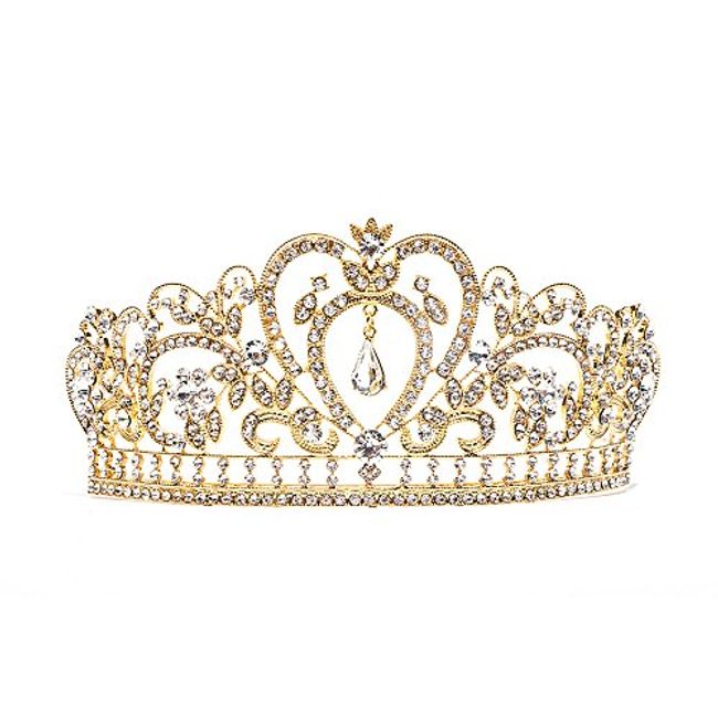 superstar shop Baroque Clear Rhinestone Crystal Tiara Crown