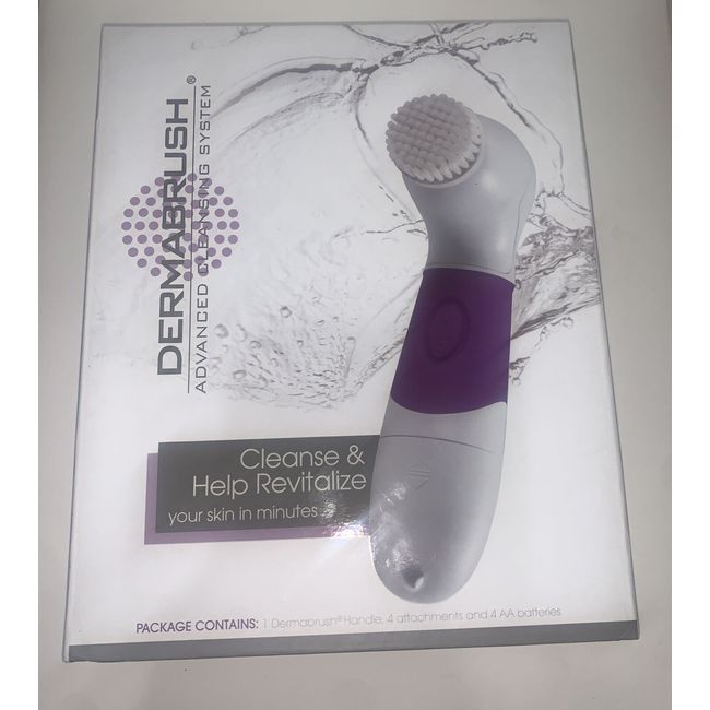 Dermabrush Advanced Cleaning System WITH GENTLE FACIAL & BODY SCRUB BNIB