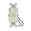 Leviton AFCI/Switch Combination, 15 Amp, Self Test, LED Indicator Light, AFSW1-T, Light Almond