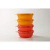 Tupperware Salad bowl 300ml red (2) + orange (2) 36773