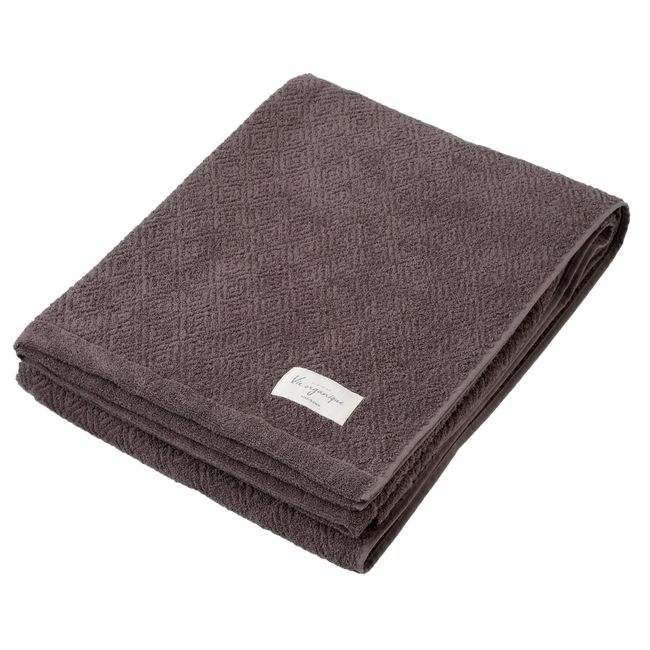 Nishikawa FR02030519 Vio Organic Cotton Towel Blanket, Single Natural Brown, 100% Organic Cotton with Pesticide-Free Formula, Soft and Gentle to the Touch, Designed to Blend Into Your Interior, Highly