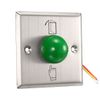 sourcing map Door Release Button Push to Exit Resettable NO/NC/COM Switch for Access Control Panel 86mmx86mm 12V 3A Stainless Steel